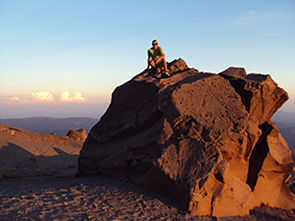 Brad on Mt Hood