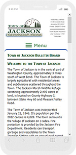 Town of Jackson, Washington County