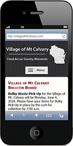 Village of Mt. Calvary, Fond du Lac County