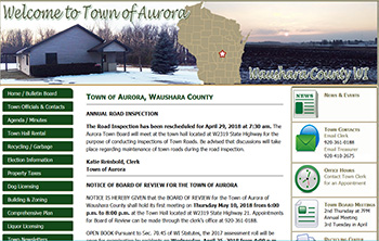 Town of Aurora, Waushara County