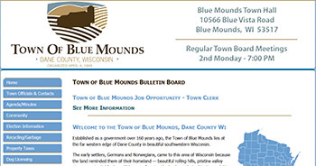 Town of Blue Mounds, Dane County